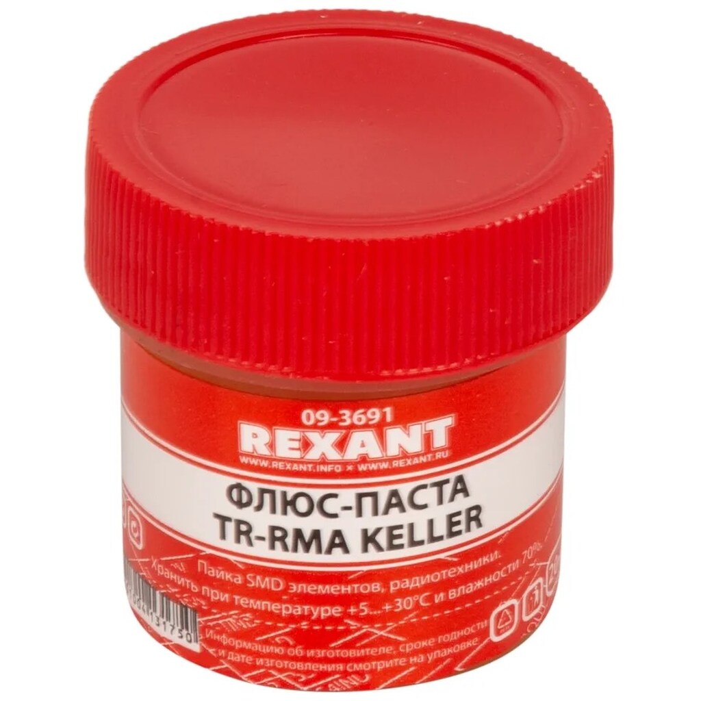 Флюс-паста TR-RMA KELLER 20 мл REXANT 09-3691