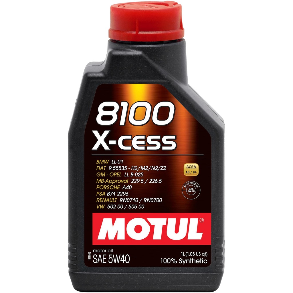 Синтетическое масло 8100 X-cess 5W40 1л MOTUL 102784