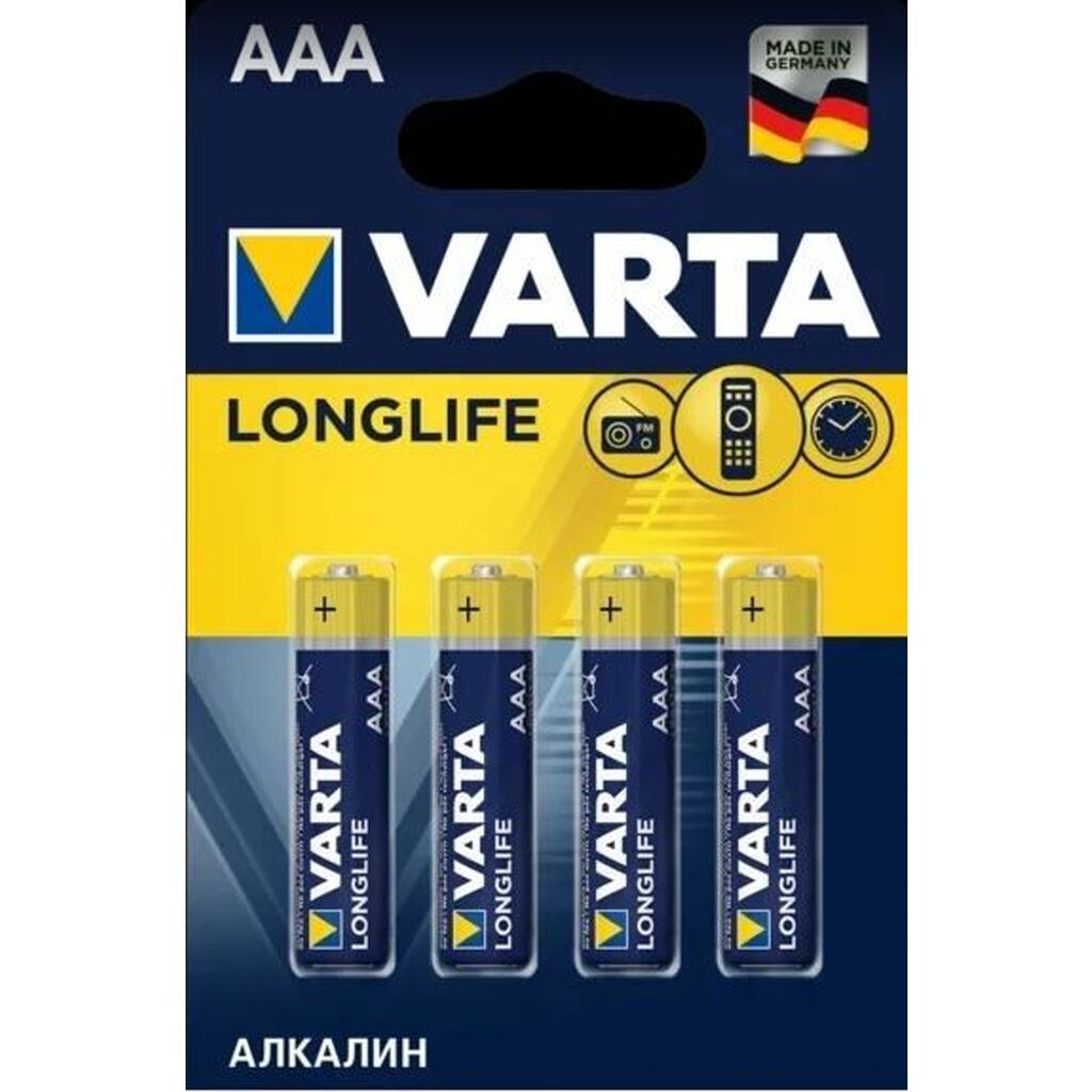 Батарейки Varta LONGLIFE AAA 4103113414 VARTA-4117847334