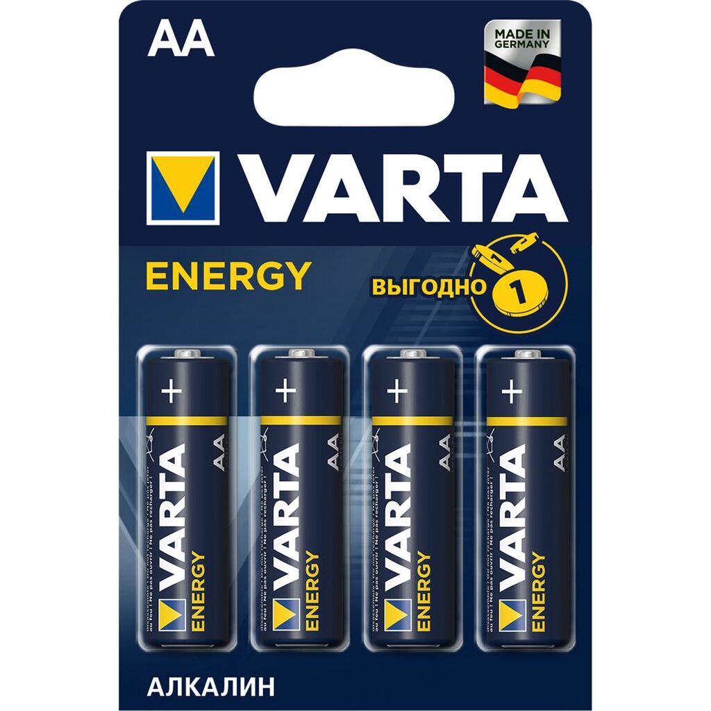 Батарейки Varta ENERGY AA 4106213414 VARTA-2940993365