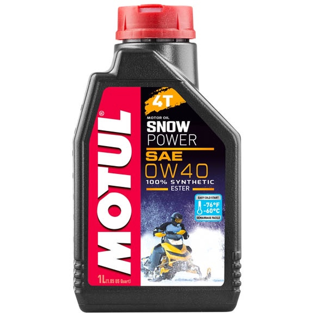 Масло для снегоходов Snowpower 4T 0W40 1 л MOTUL 105891