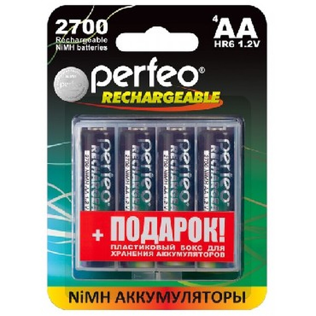 Аккумулятор PERFEO AA2700MAH-4BL+BOX (4)