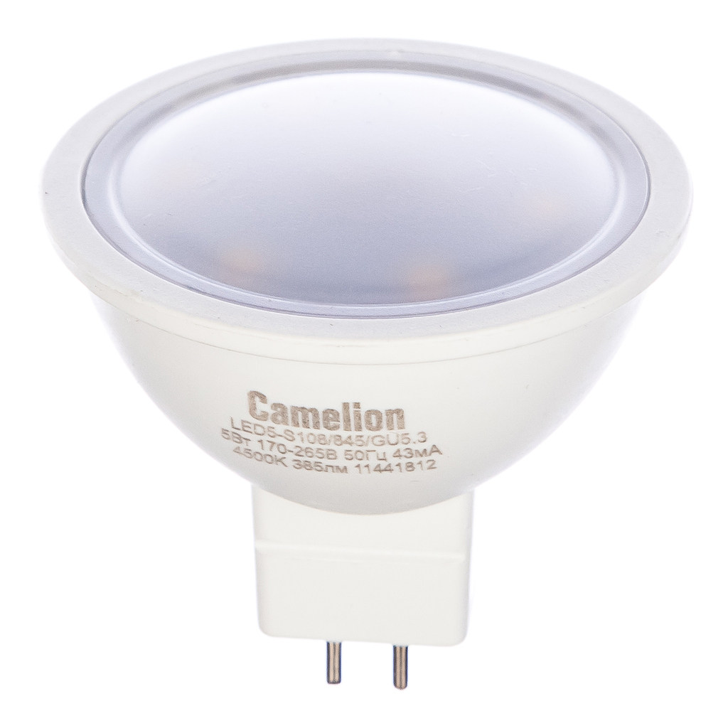 Светодиодная лампа JCDR 5Вт 220В Camelion LED5-S108/845/GU5.3 12042