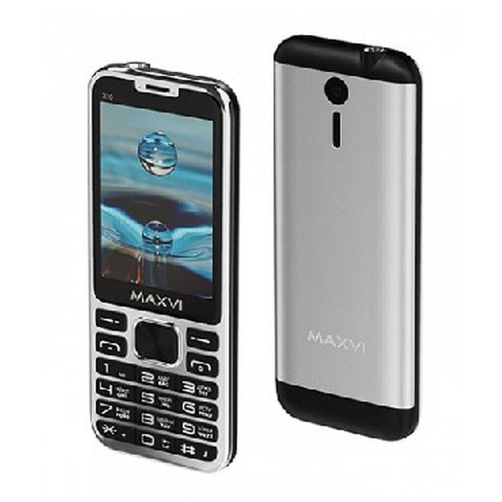 Мобильный телефон MAXVI X10 METALLIC SILVER (2 SIM) o-1210584