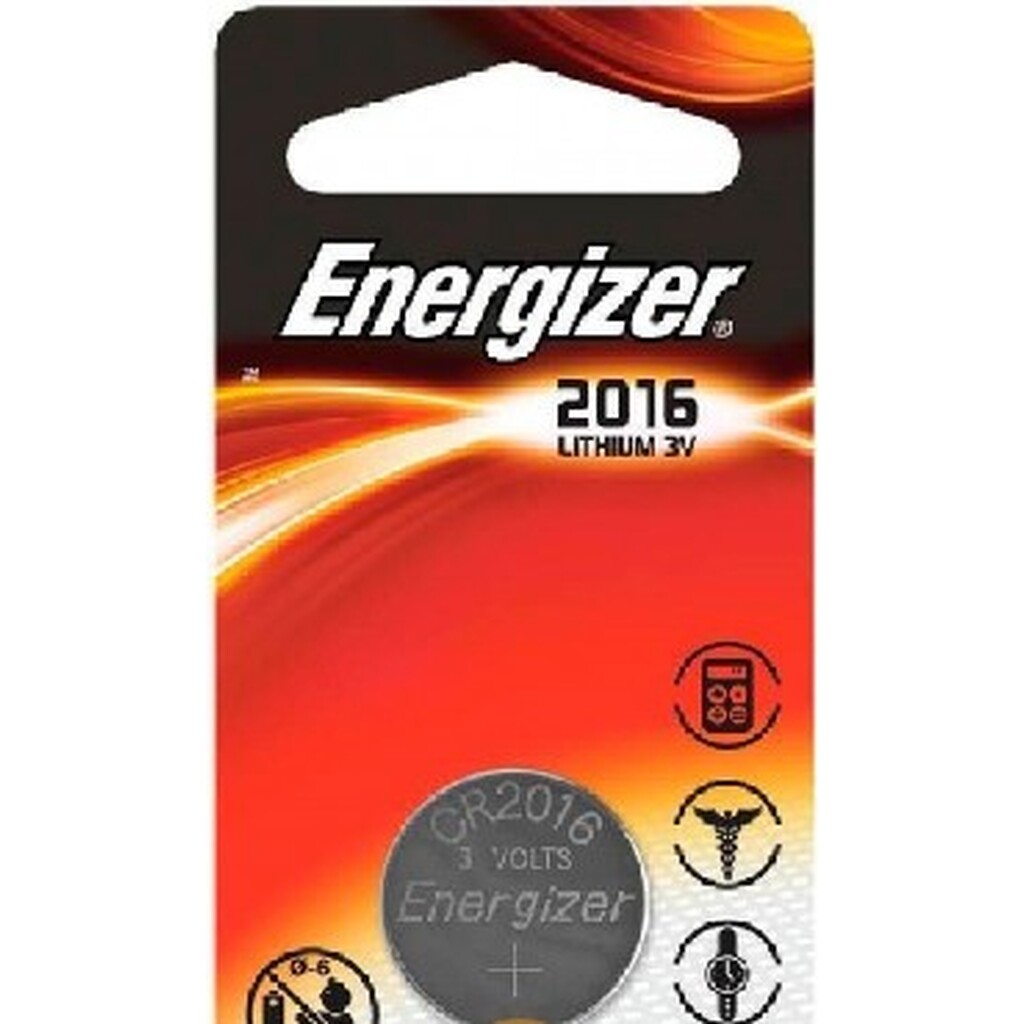 Батарейки ENERGIZER CR2016 BL1 LITHIUM 3V (E301021802)