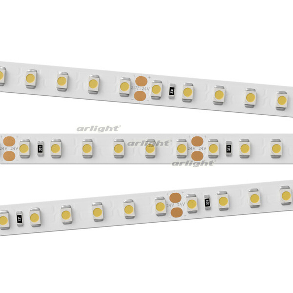 Лента RT 2-5000 24V White6000 2x (3528, 600 LED, LUX) (ARL, 9.6 Вт-м, IP20) ARLIGHT 010347(B)