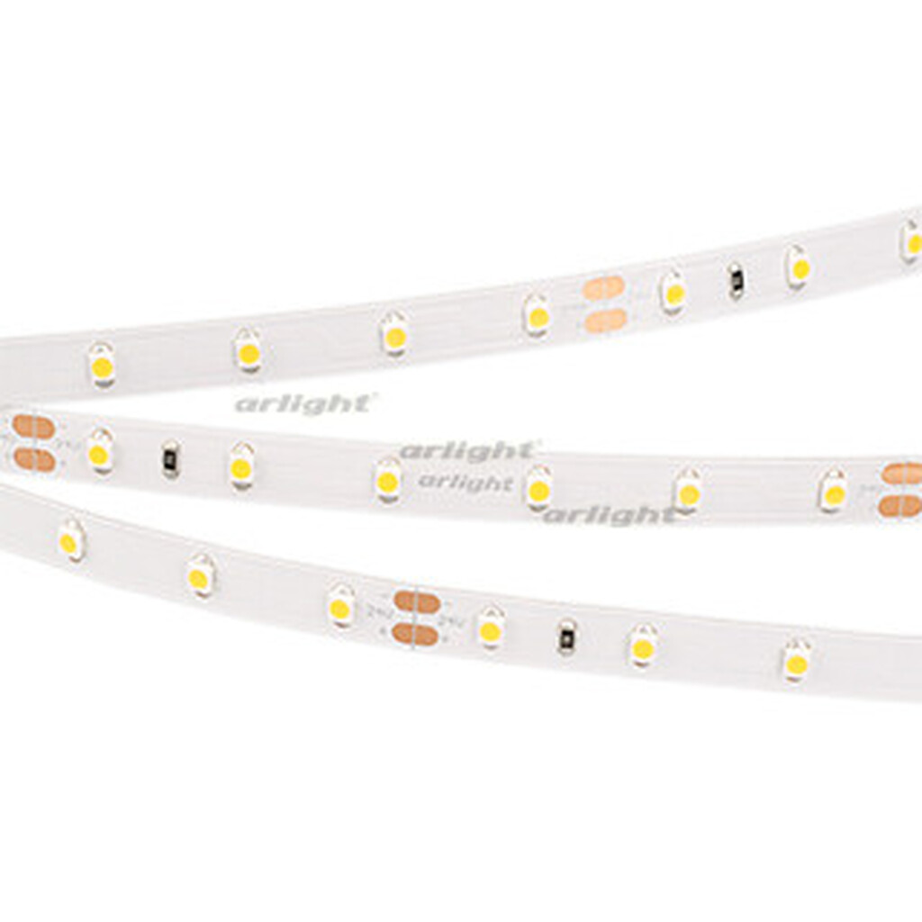 Лента RT 2-5000 24V White6000 (3528, 300 LED, LUX) (ARL, 4.8 Вт-м, IP20) ARLIGHT 011504(B)