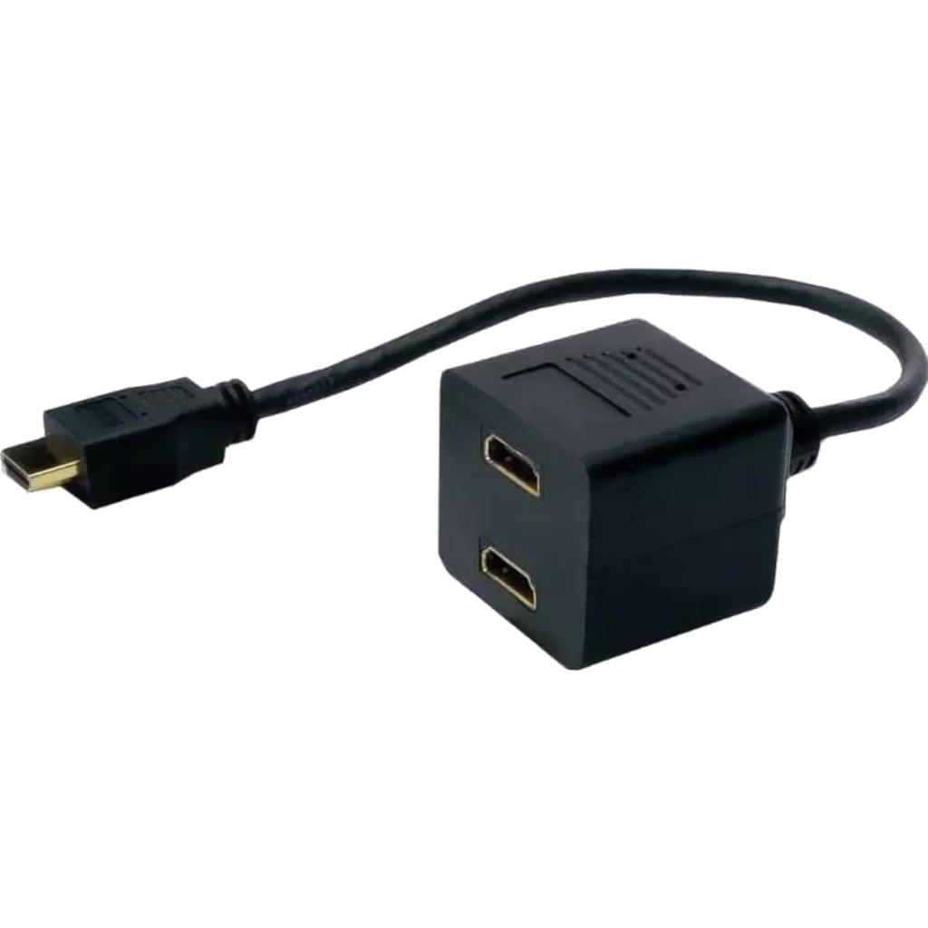 Разветвитель HDMI (19 pin male) to 2*HDMI (19 pin female), 25cm, ESPADA P124072