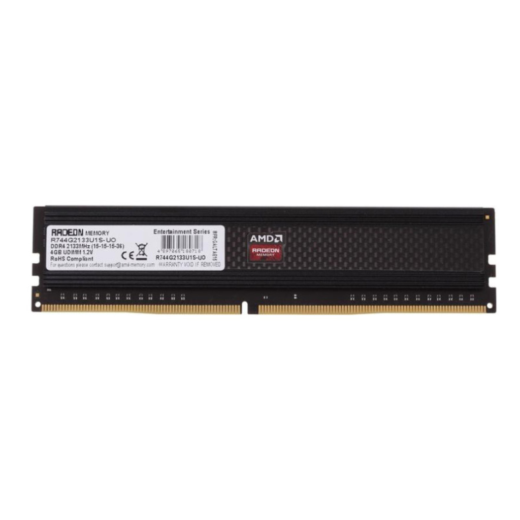 Модуль памяти AMD DDR4 DIMM 2133MHz PC4-17000 CL15 - 4Gb R744G2133U1S-UO P583487