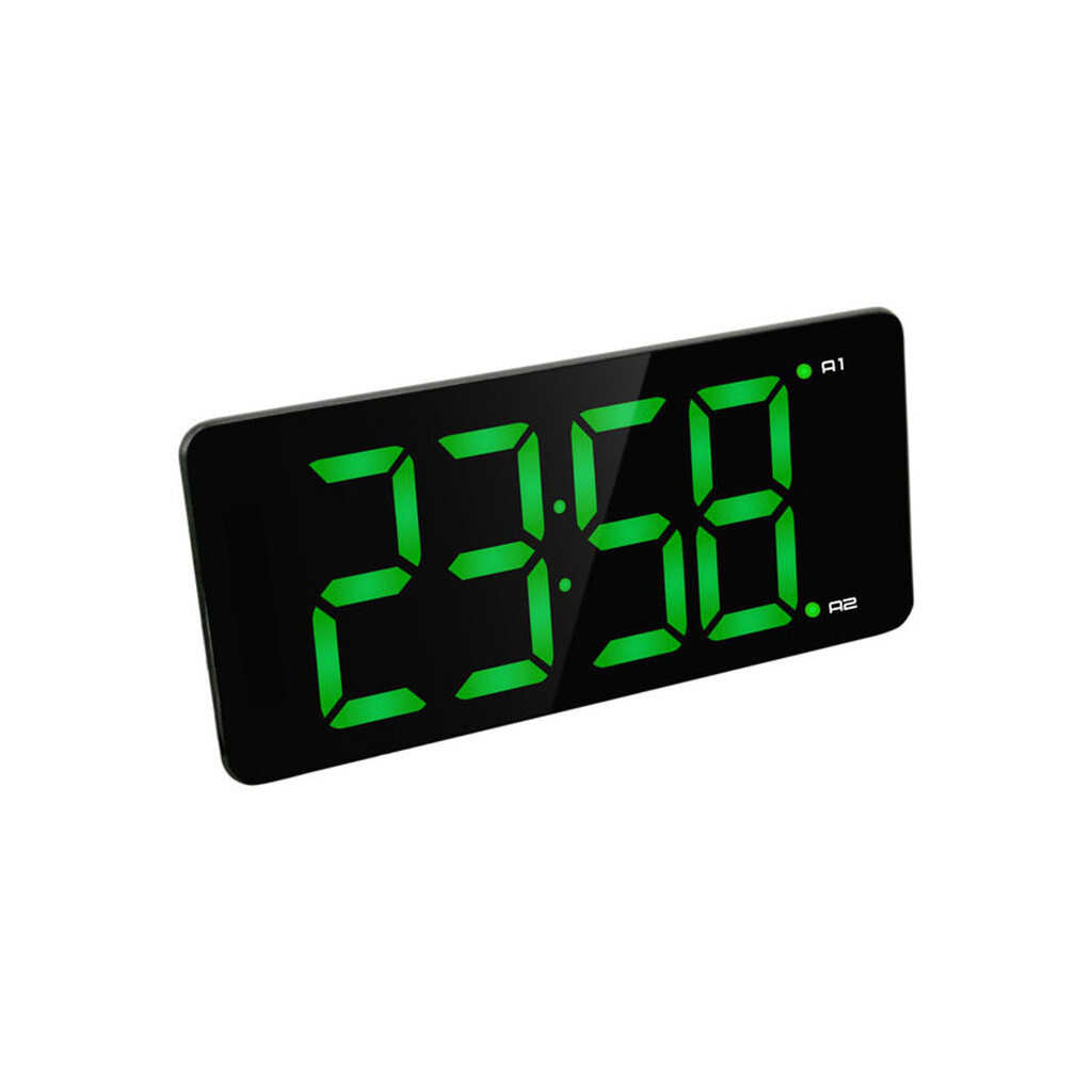 Настольные электронные часы-будильник BVItech BV-475GKx Green-Black