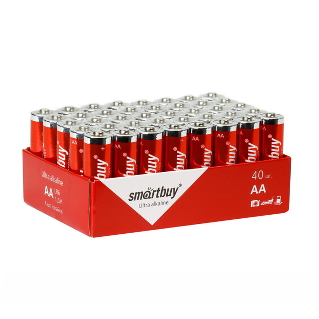 Батарейка AA - Smartbuy LR6/40 Bulk SBBA-2A40S