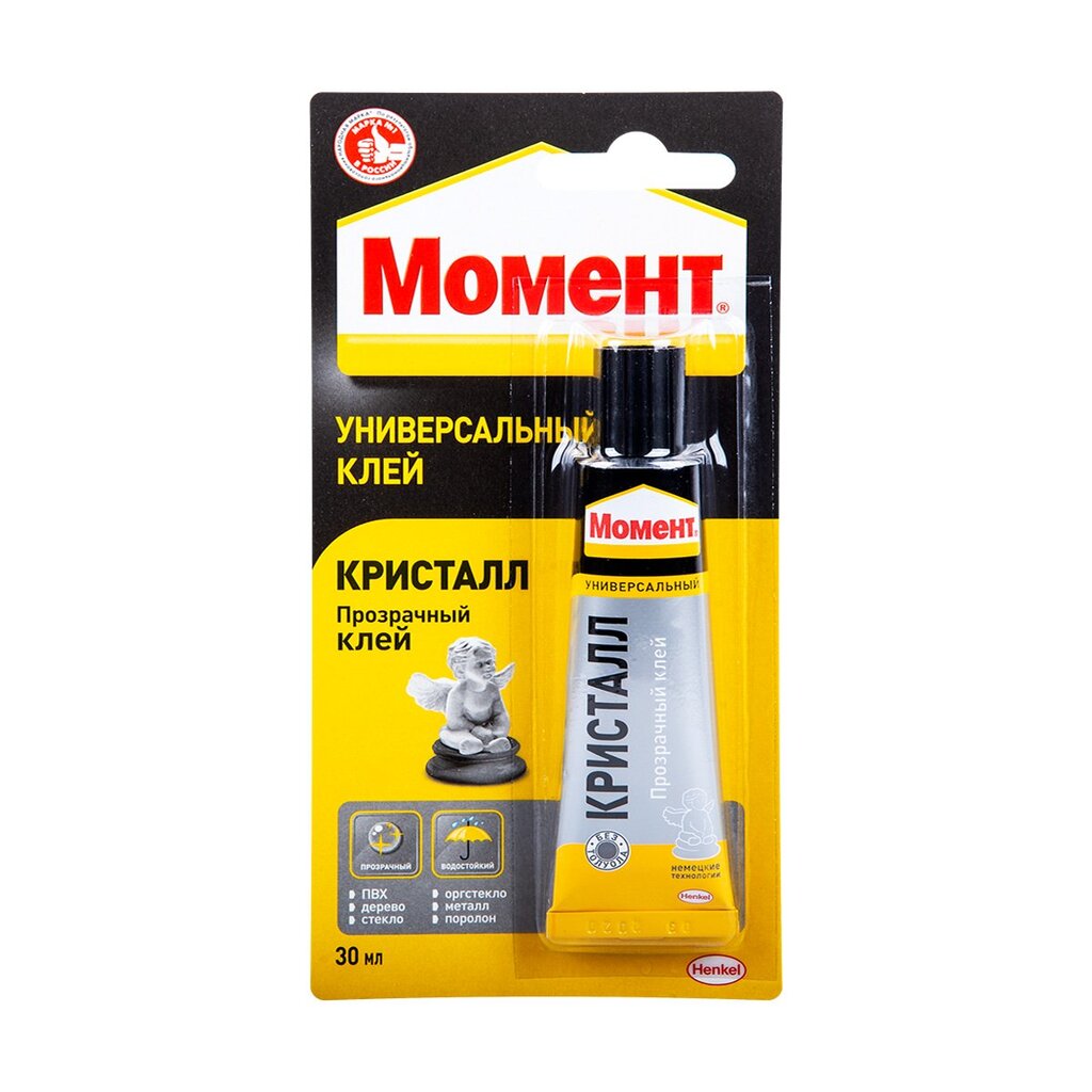 Клей универсальный Момент Кристалл, 30 мл HENKEL 422974