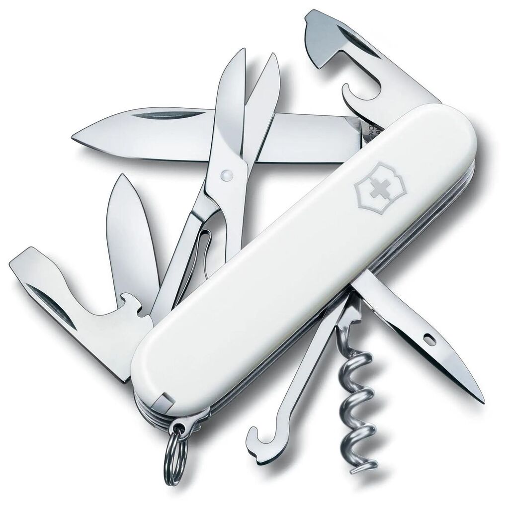 Складной нож Victorinox Climber, функций: 14, 91мм, белый , коробка картонная 1.3703.7