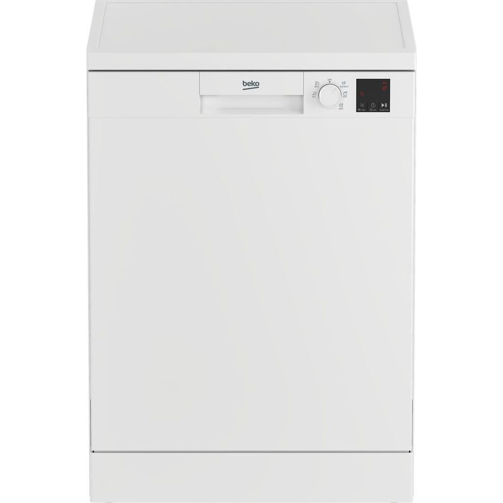 Посудомоечная машина Beko DVN053W01W,  полноразмерная, 59.8см, загрузка 13 комплектов, белая 7656408377