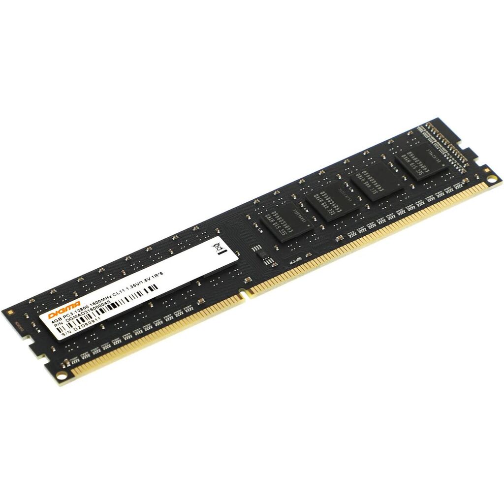 Оперативная память Digma DGMAD31600004S DDR3L -  4ГБ 1600МГц, DIMM,  Ret 1892905