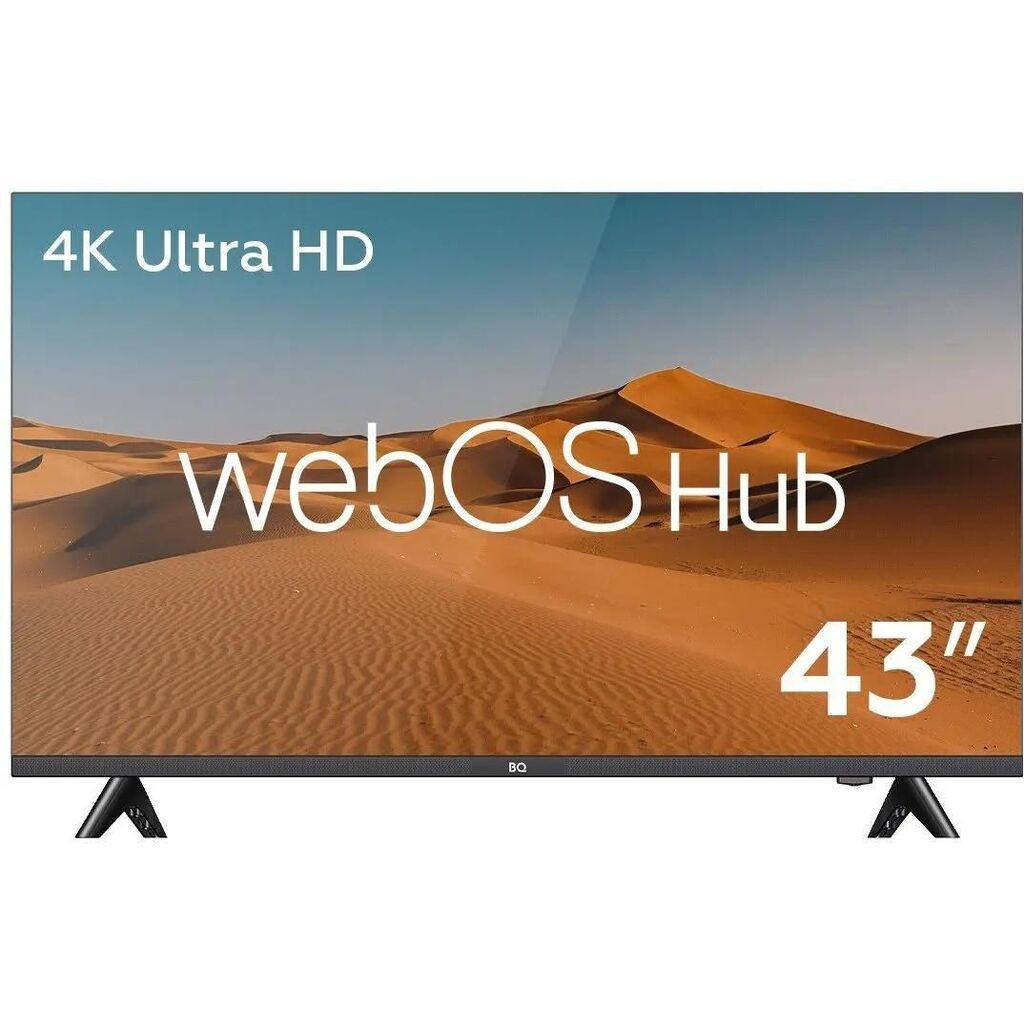 43" Телевизор 4K Ultra HD, черный, СМАРТ ТВ, WebOS BQ 43FS36B