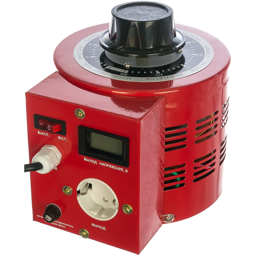 Лабораторный автотрансформатор SUNTEK ЛАТР 1000ВА RED диапазон 0-300 Вольт, 4А SK2.2_LTR1000RED 15762582