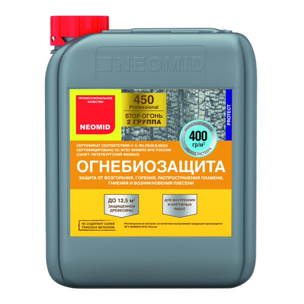 Огнебиозащитный состав Neomid 5 кг Н-450/2/-5/гот.