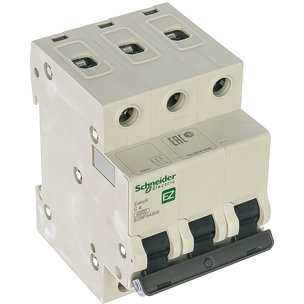 Автоматический модульный выключатель Schneider Electric 3п C 6А 4.5кА EASY 9 EZ9F34306