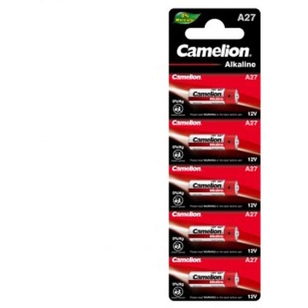 Батарейка Camelion LR27A BL-5 Mercury Free A27-BP5 12В 12830