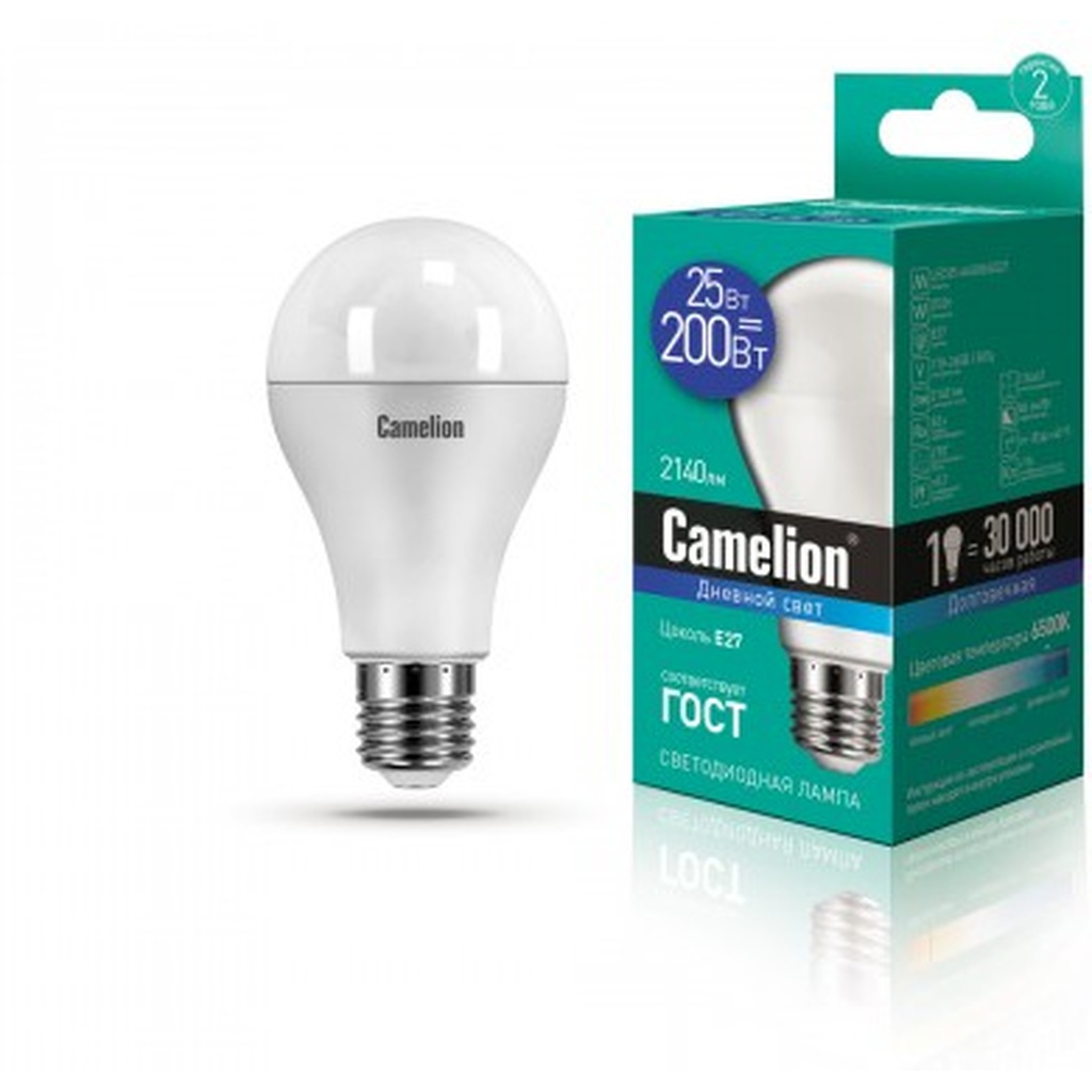 Светодиодная лампа Camelion LED25-A65/865/E27 25Вт 220В 13573