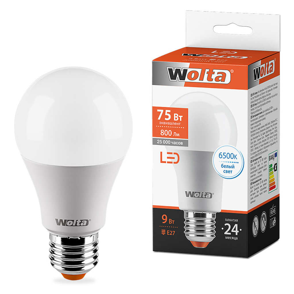 Лампа WOLTA LED 25W60BL9E27