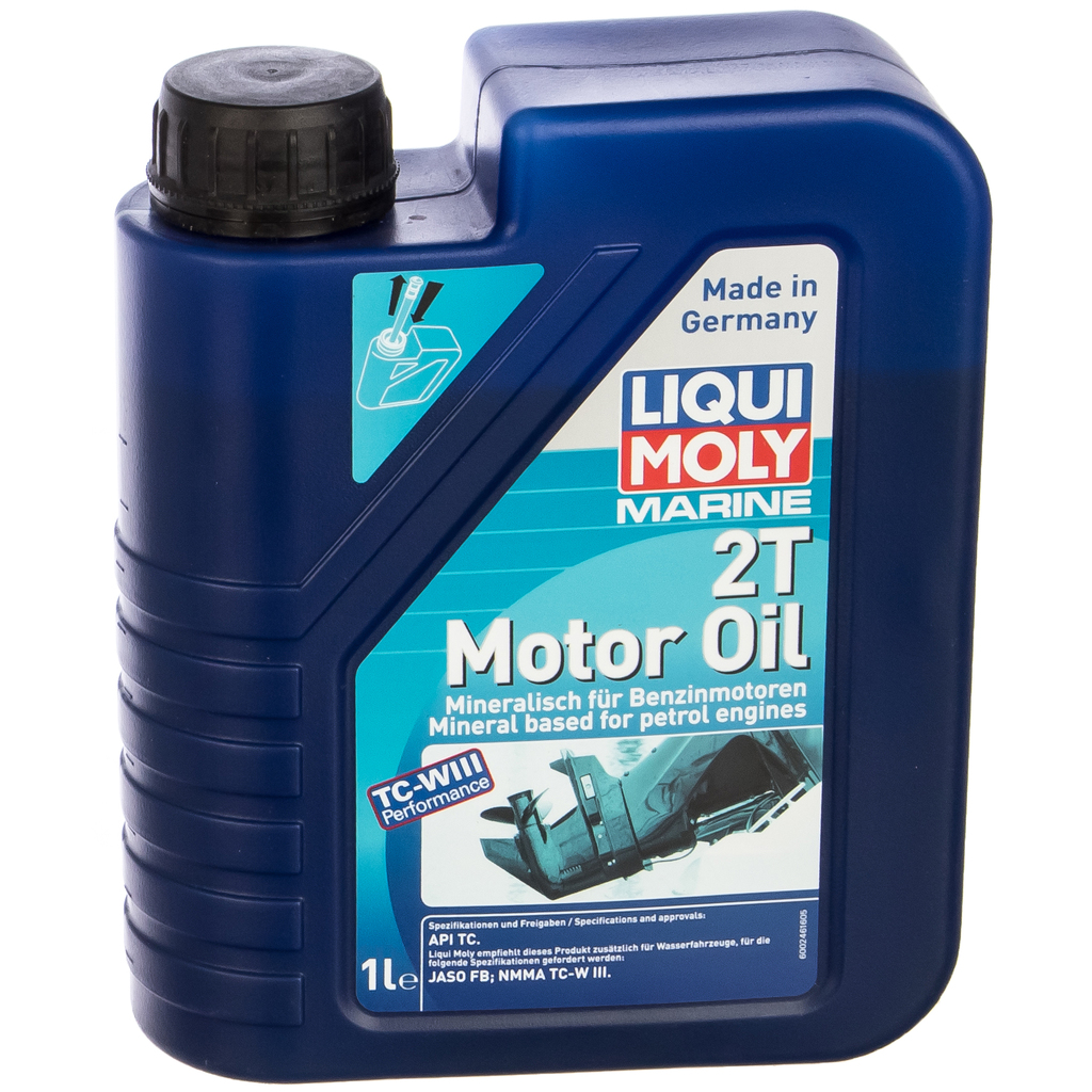 Минеральное моторное масло для водной техники LIQUI MOLY Marine 2T Motor Oil 1л 25019