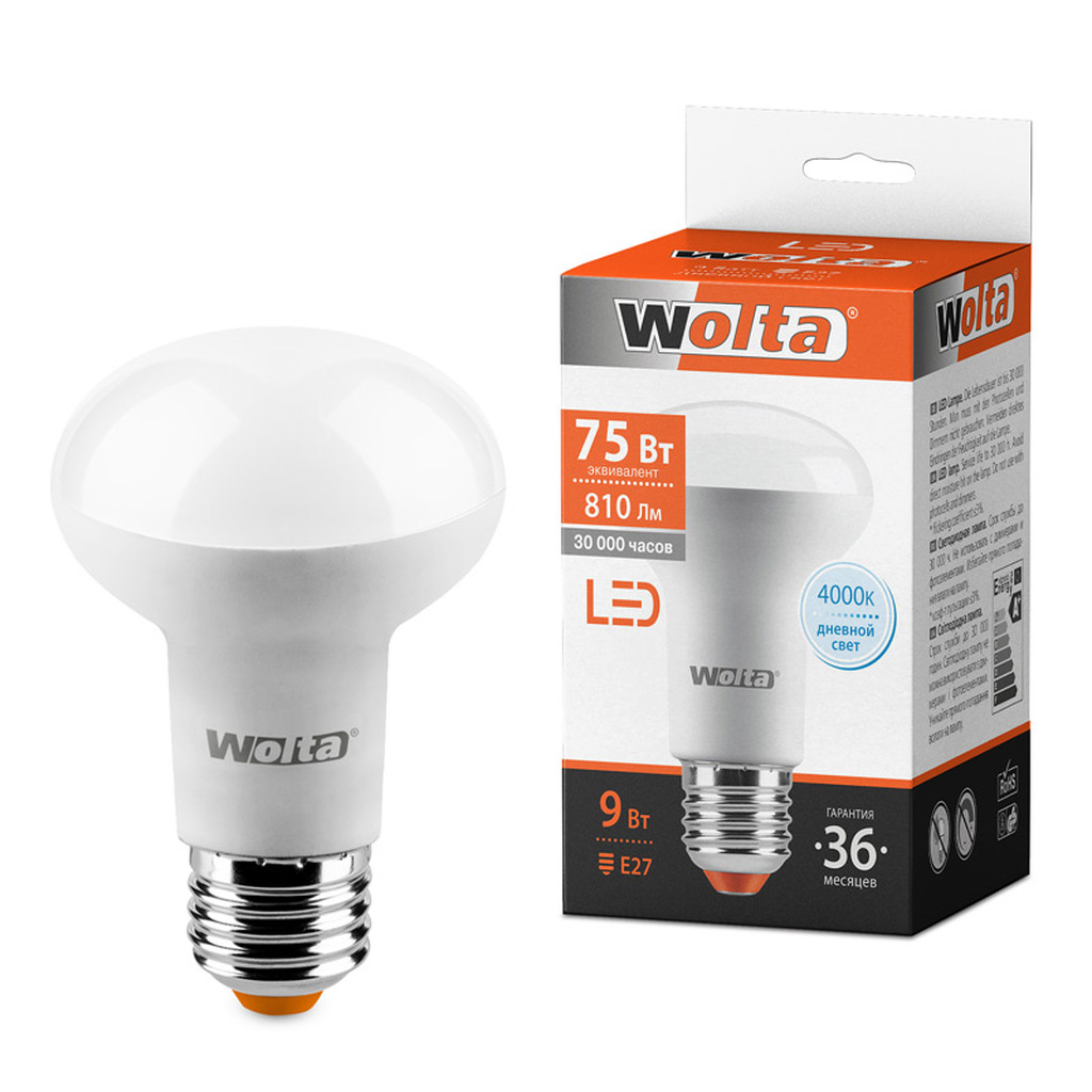 Лампа WOLTA LED 25S63R9E27