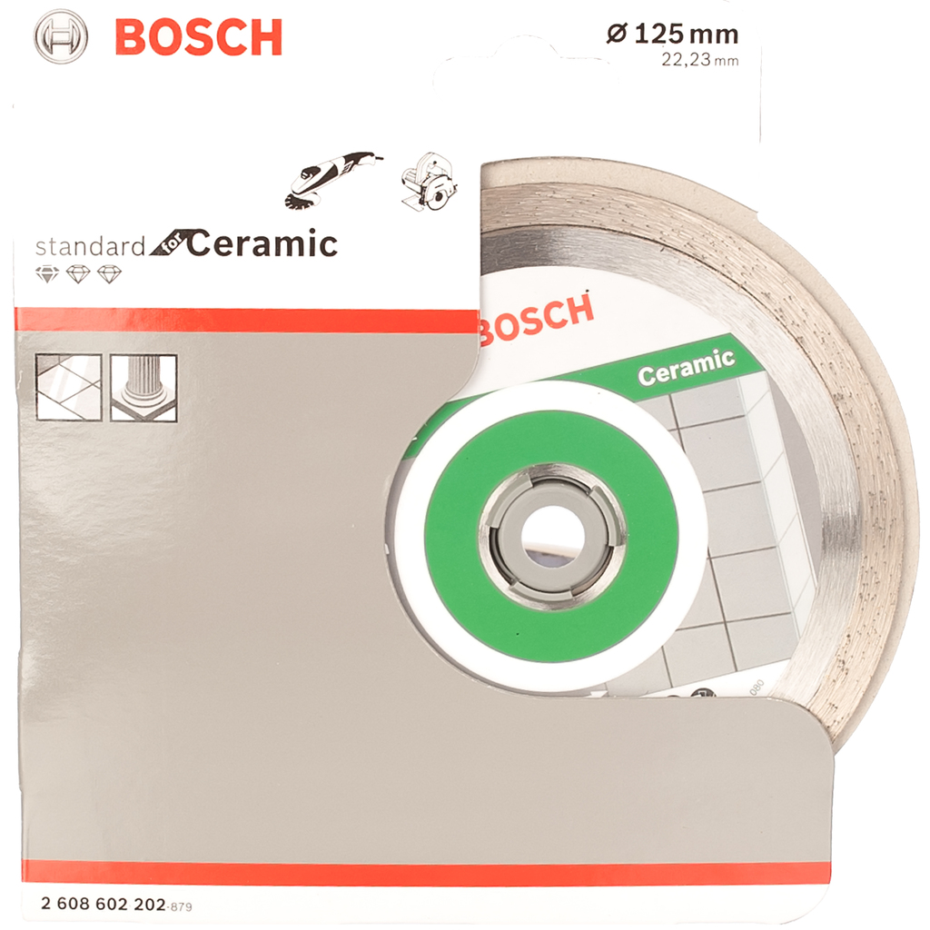 Диск алмазный отрезной по керамической плитке Standard for Ceramic (125х22.2 мм) Bosch 2.608.602.202