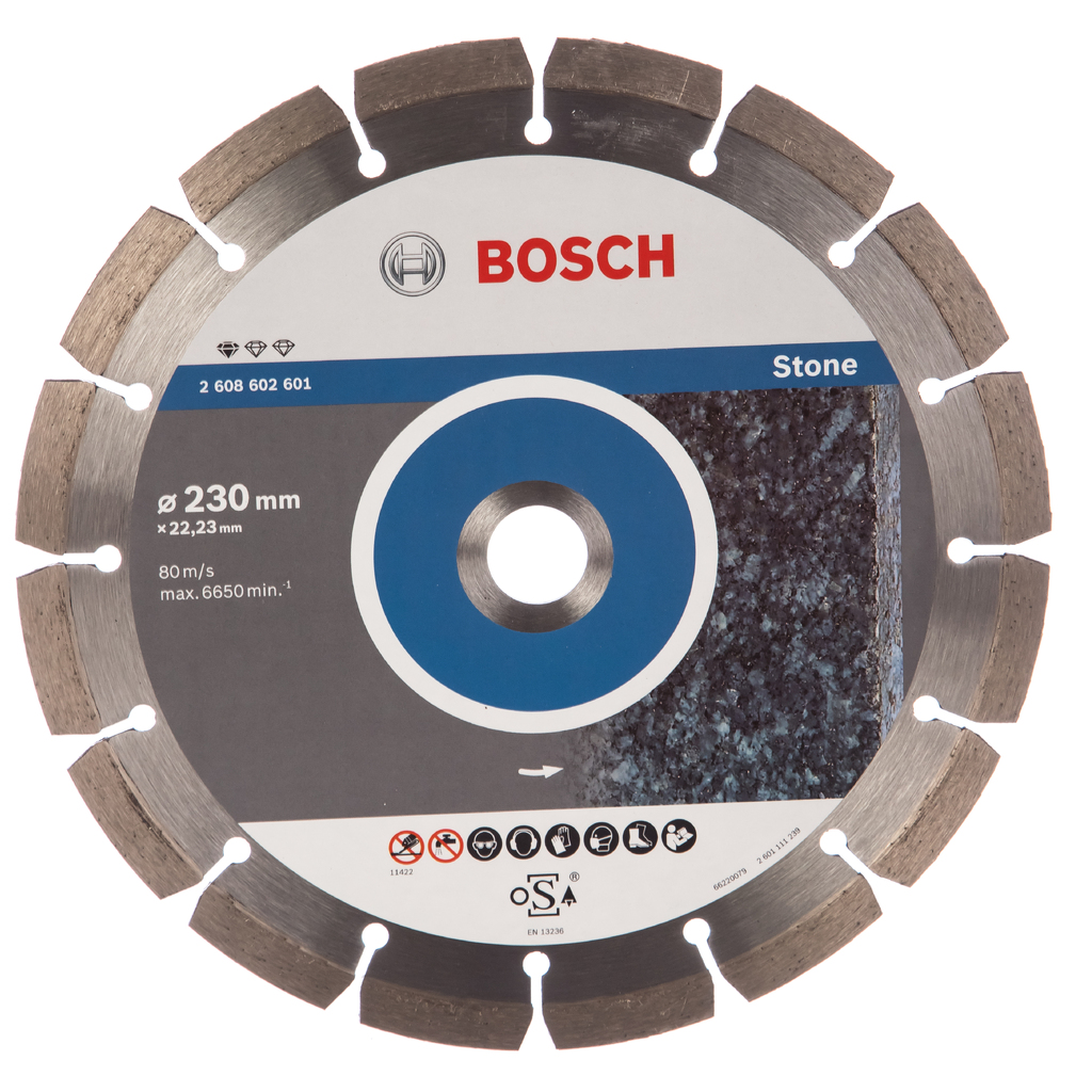 Диск алмазный отрезной Professional for Stone (230х22.2 мм) для УШМ Bosch 2608602601 2 608 602 601