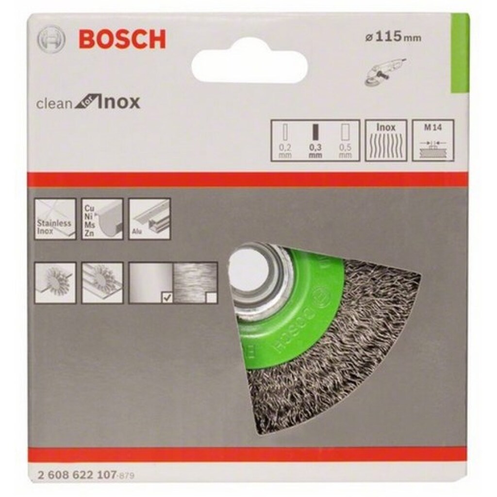 Щетка дисковая (115 мм; М14) INOX Bosch 2608622107