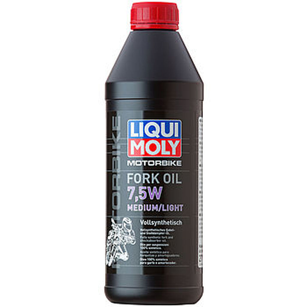 Синтетическое масло для вилок и амортизаторов LIQUI MOLY Motorbike Fork Oil Medium/Light 7,5W 1л 2719