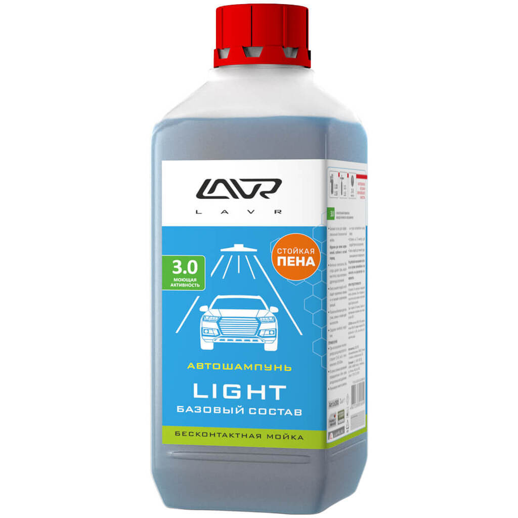 Автошампунь для бесконтактной мойки LIGHT 1 л Лавр Ln2301 LAVR 16073748