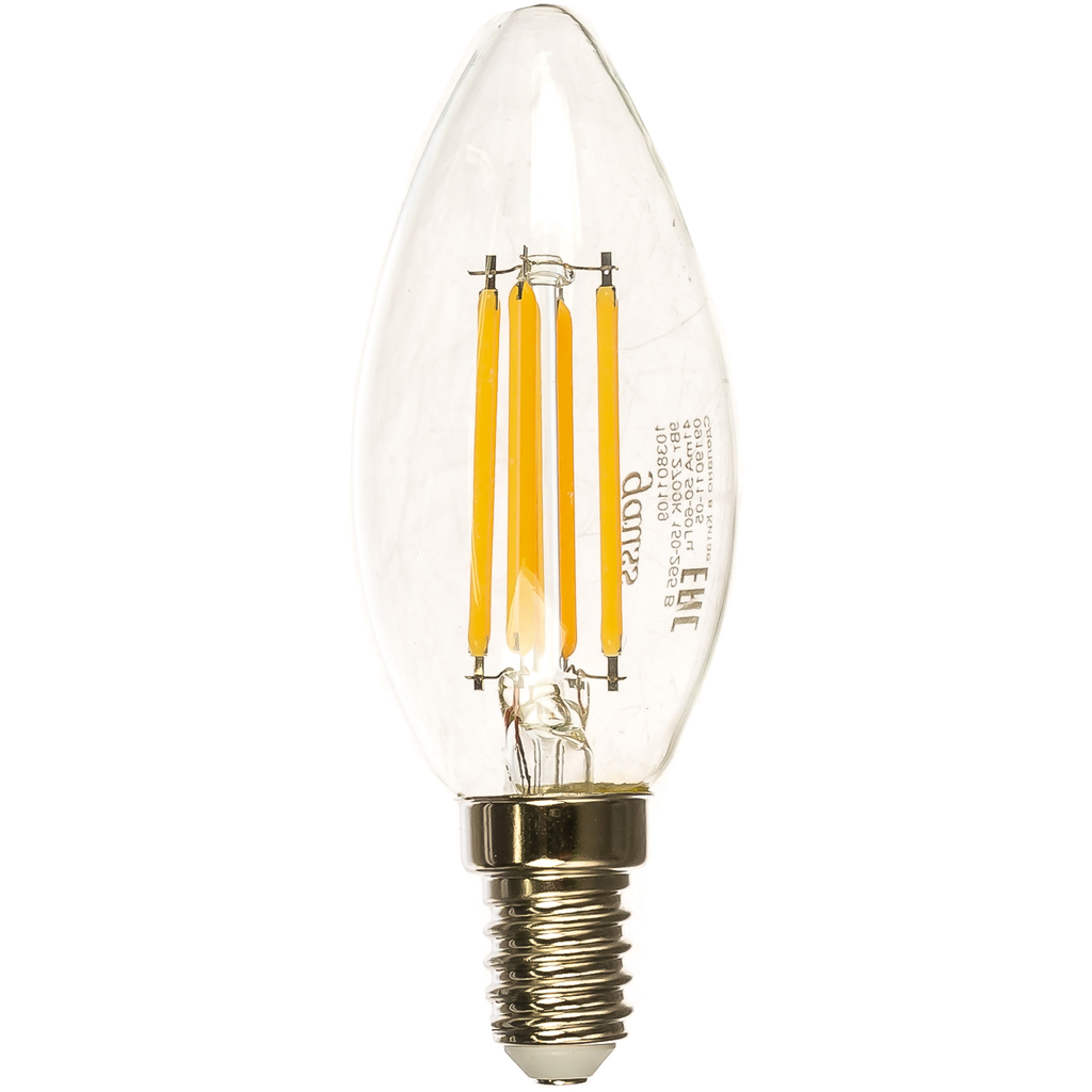 Лампа Gauss LED Filament Свеча E14 9W 680lm 2700К 103801109