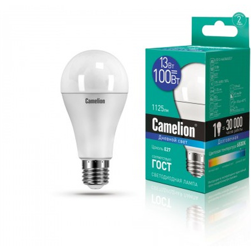 Светодиодная лампа Camelion LED13-A60/865/E27 13Вт 220В 12652