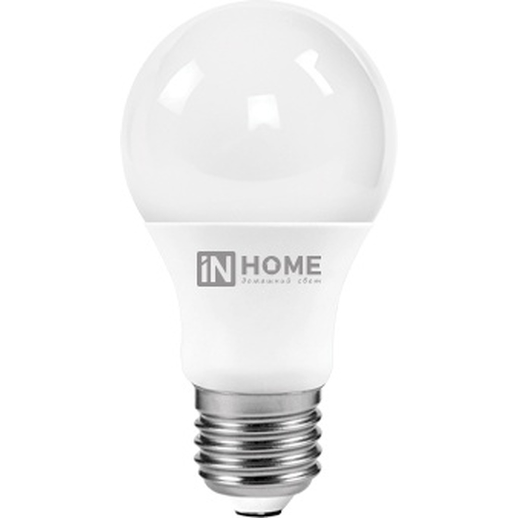 Светодиодная лампа IN HOME LED-A60-VC 10Вт 230В Е27 4000К 900Лм 4690612020211