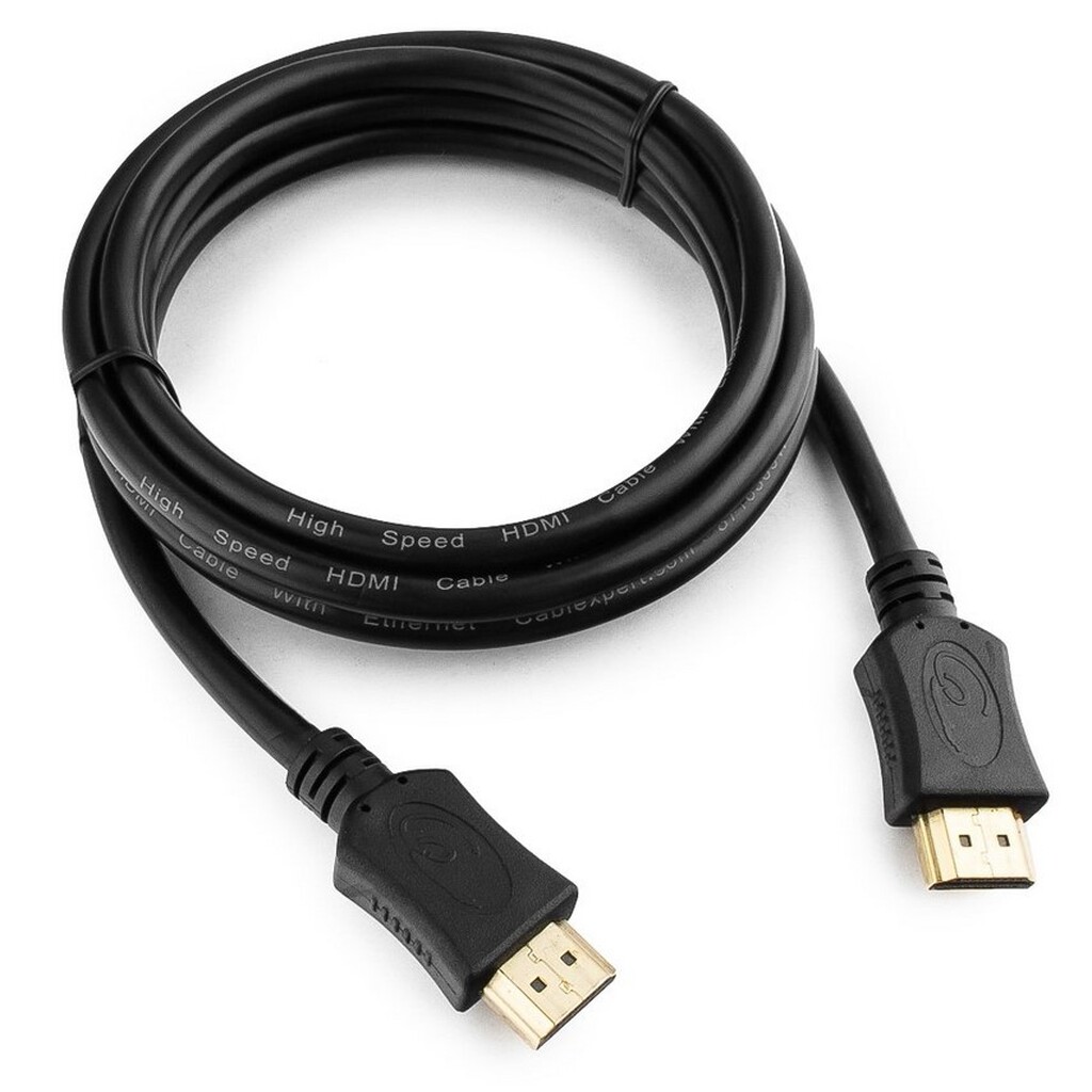 Кабель Cablexpert HDMI 1.8м, v1.4, 19M/19M, серия Light, черный, экран, пакет CC-HDMI4L-6