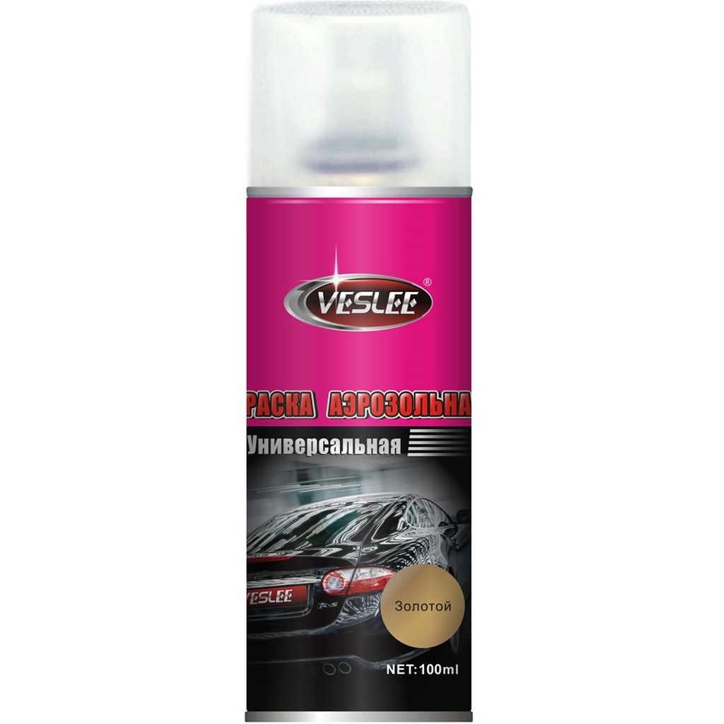 Аэрозольная краска Veslee 100ml золото VL-P2E G