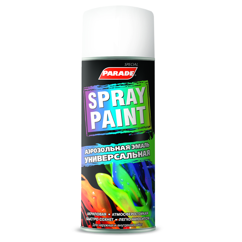 Аэрозольная эмаль PARADE SPRAY PAINT 1007 Белый мат. Лк-00001265