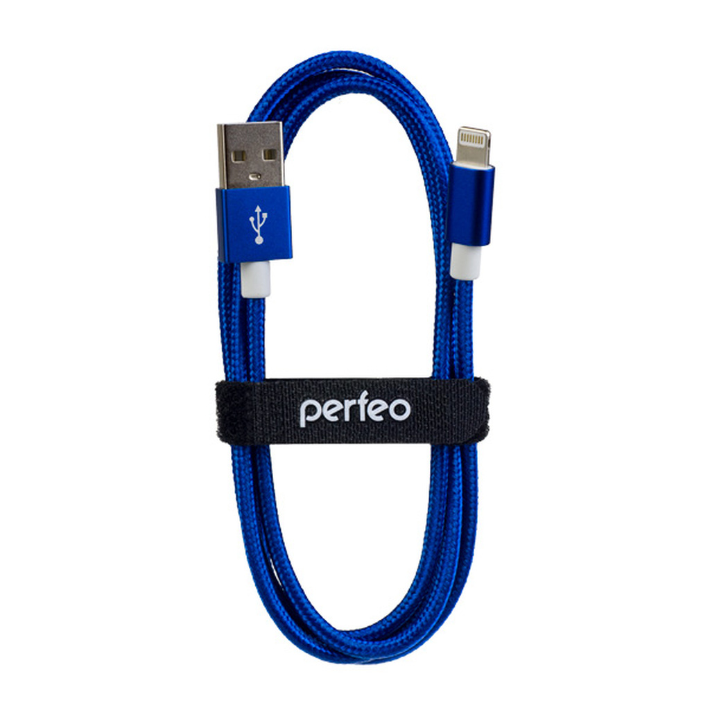 Кабель для iPhone PERFEO USB - 8 PIN Lightning синий длина 3м I4312