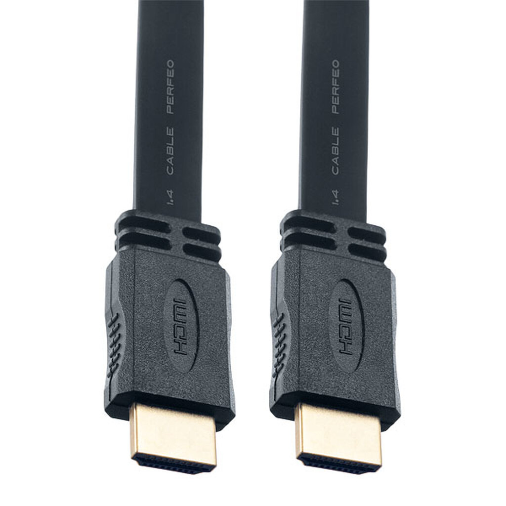 Аудио-видеокабель PERFEO HDMI A вилка - HDMI A вилка плоский ver.1.4 длина 3 м. H1303