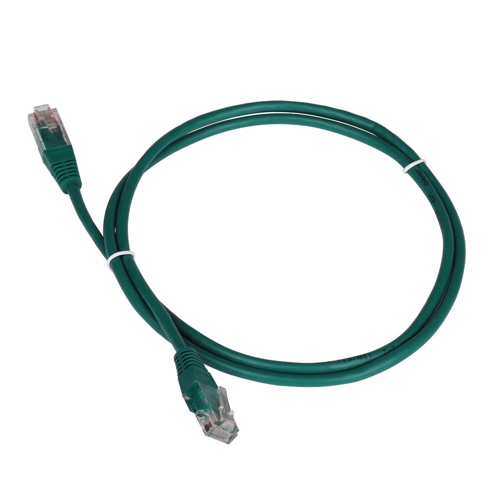 Патч-корд TWT RJ45-RJ45, 4 пары, UTP, категория 5е, 3 м, зелный, 45-45-3.0-GN