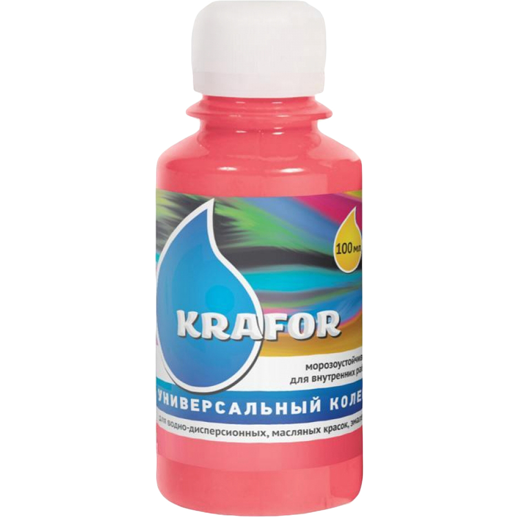 Универсальный колер Krafor № 9 розовый 0.1 л 6 шт. 32158