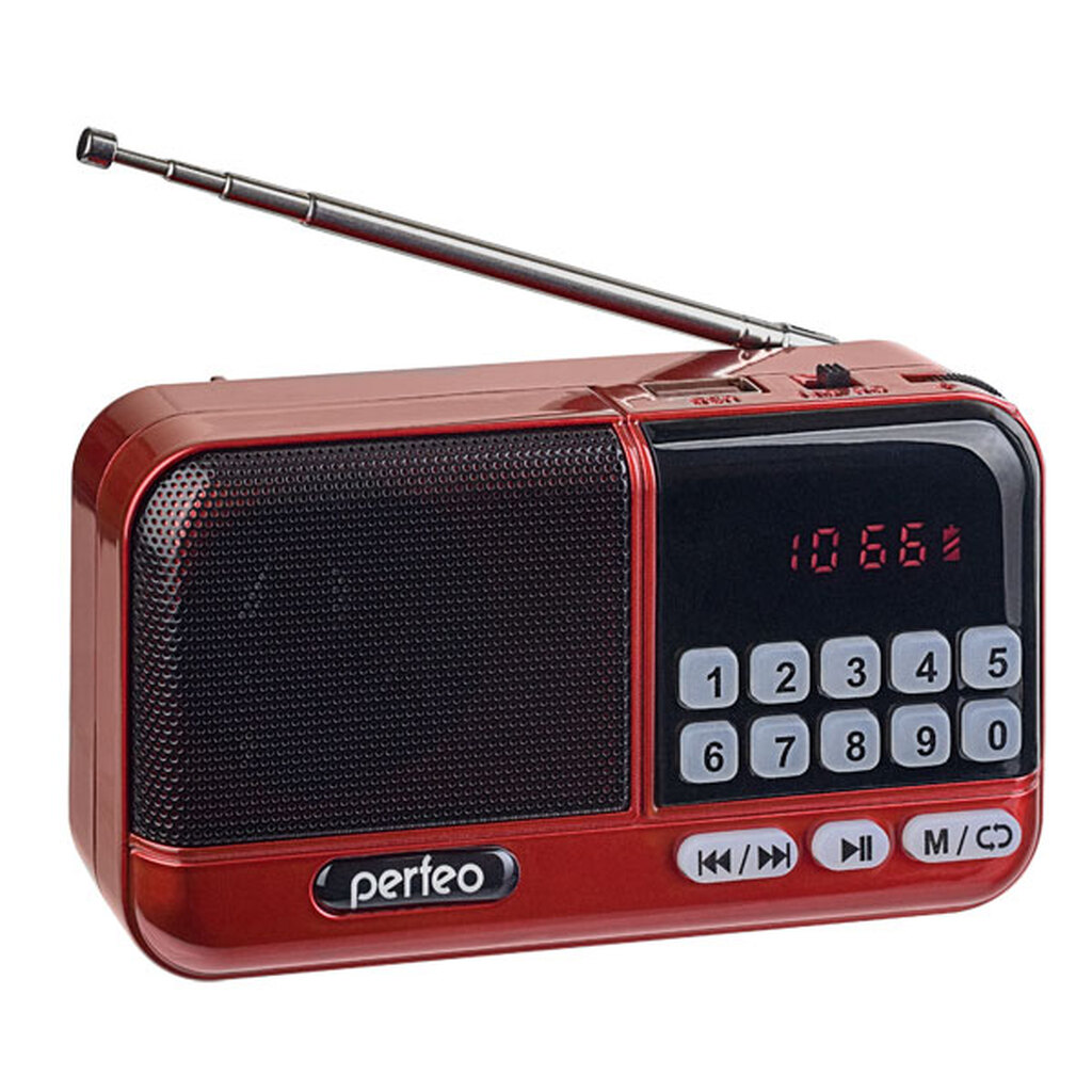 Радиоприемник Perfeo Aspen Red PF_B4058
