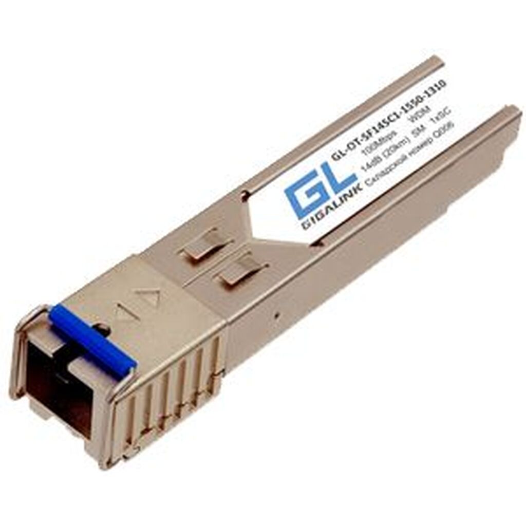 Модуль SFP GIGALINK WDM, 100/155 Мбит/c, одно волокно SM, SC GL-OT-SF14SC1-1310-1550