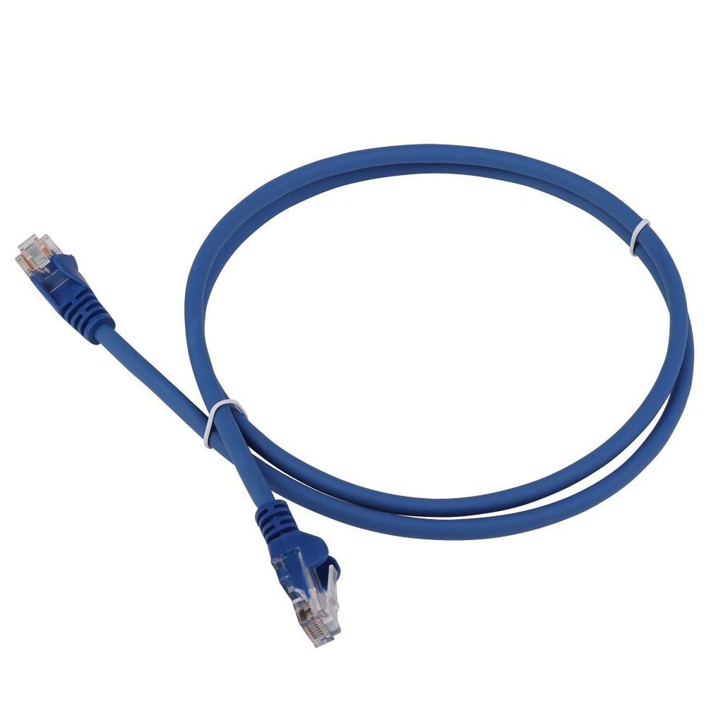 Патч-корд LANMASTER RJ45-RJ45, 4 пары, UTP, категория 5е, 3 м, синий, LSZH, LAN-PC45/U5E-3.0-BL