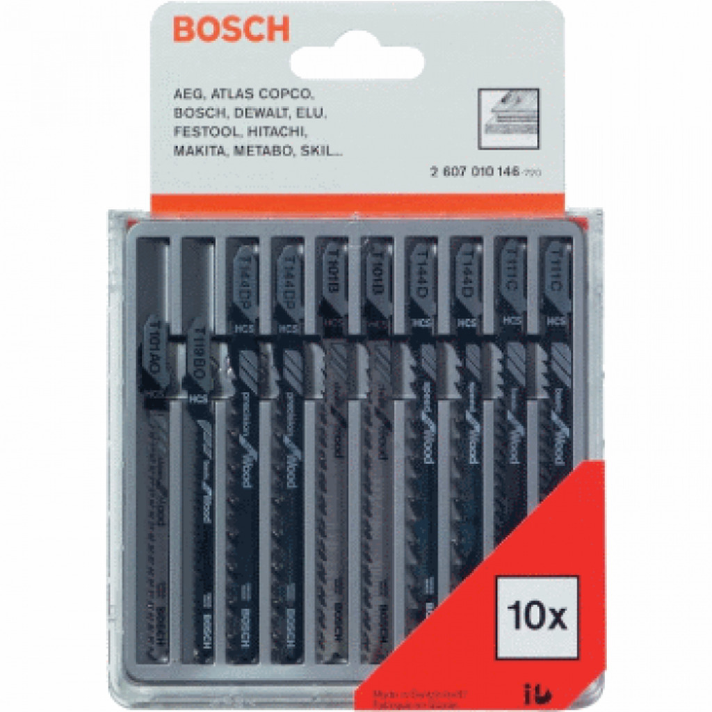 Набор 10 пилок Bosch 2.607.010.146 V-80471