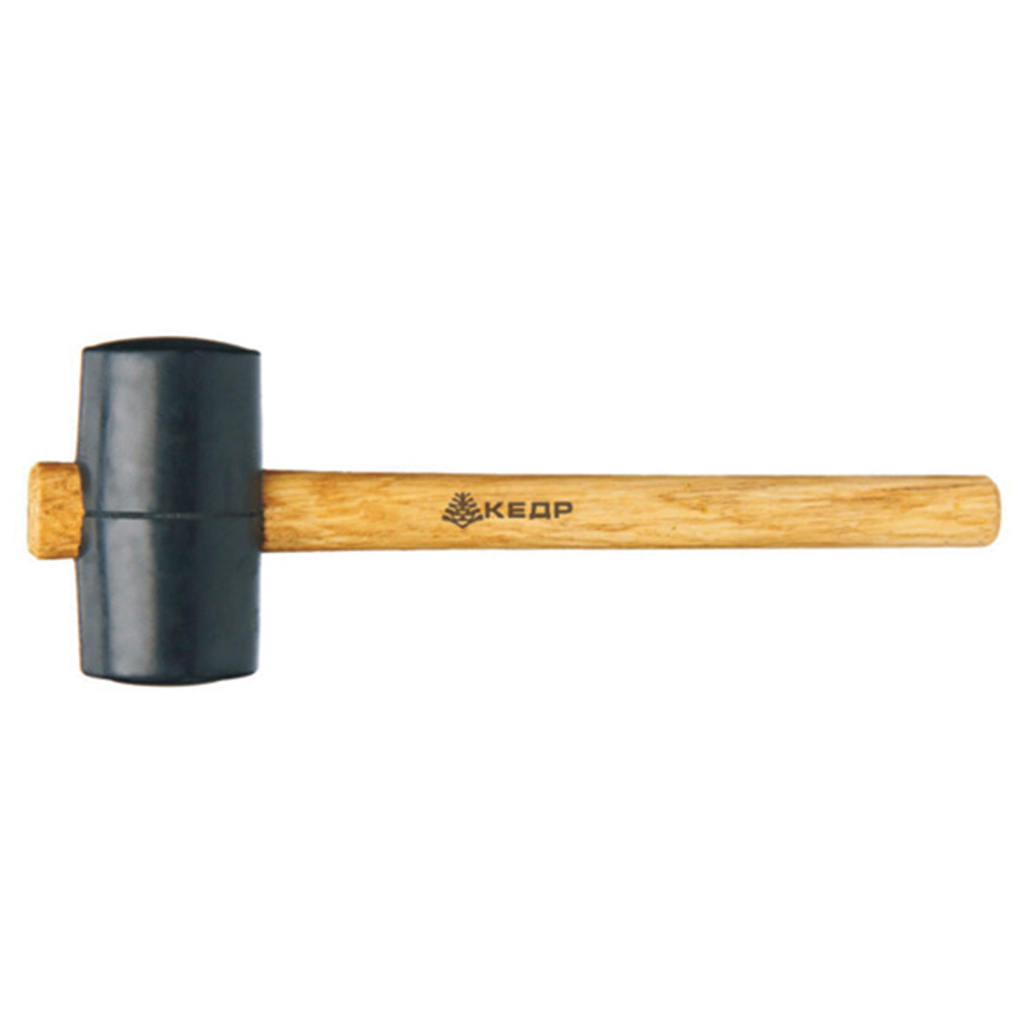 Резиновая киянка (75 мм/680 г, деревянная ручка) КЕДР 075-7568 28352