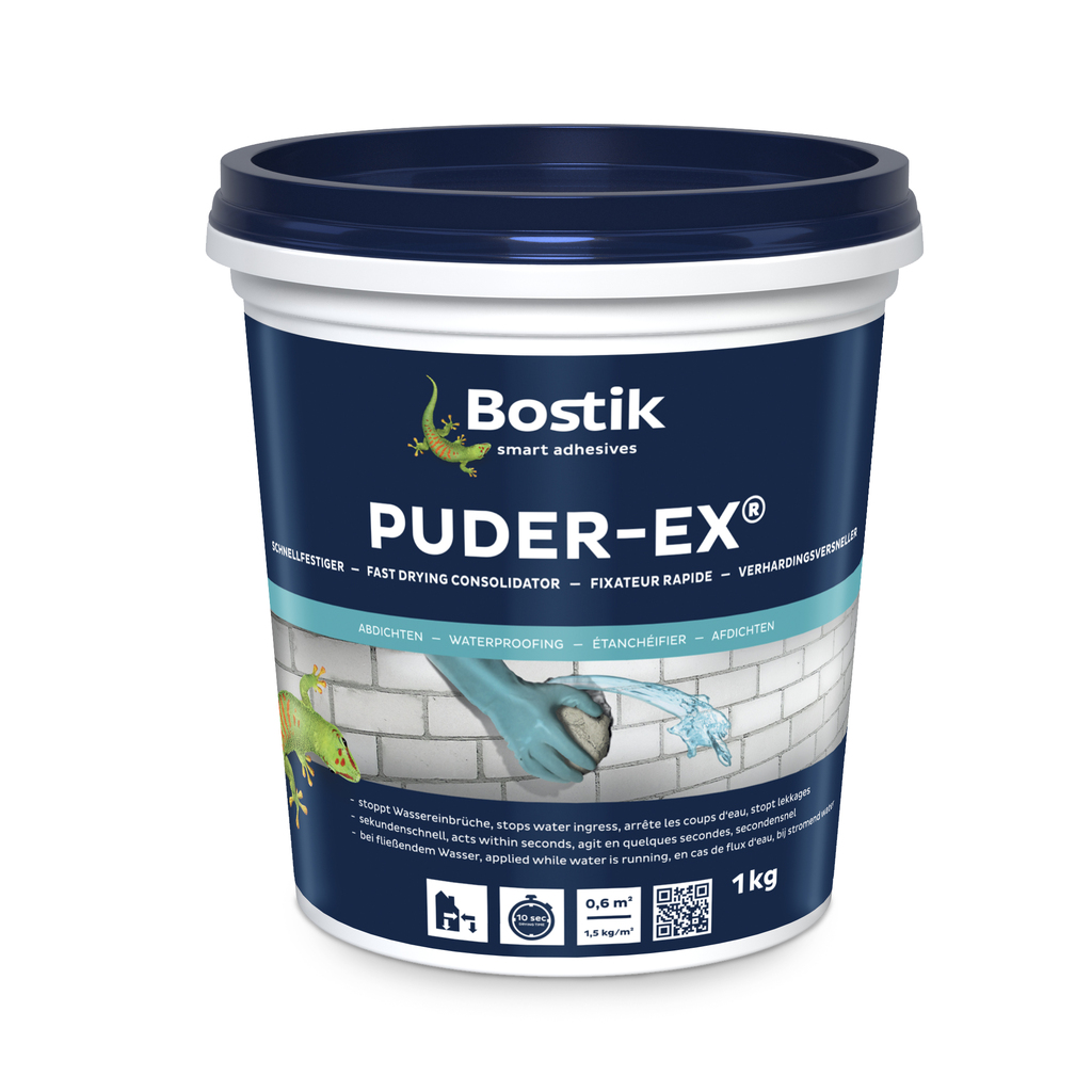 Быстрозатвердевающая смесь гидропломба Bostik PUDER EX 1 кг 30822283