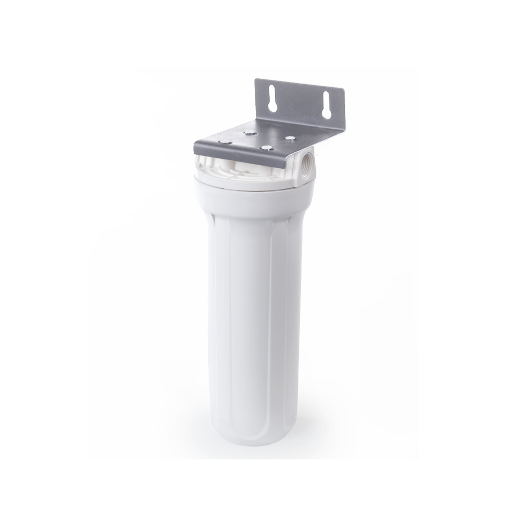 Магистральный фильтр для воды со сменным картриджем Гейзер 1П 3/4" металлическая скоба 32005